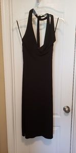 Slim fit black dress